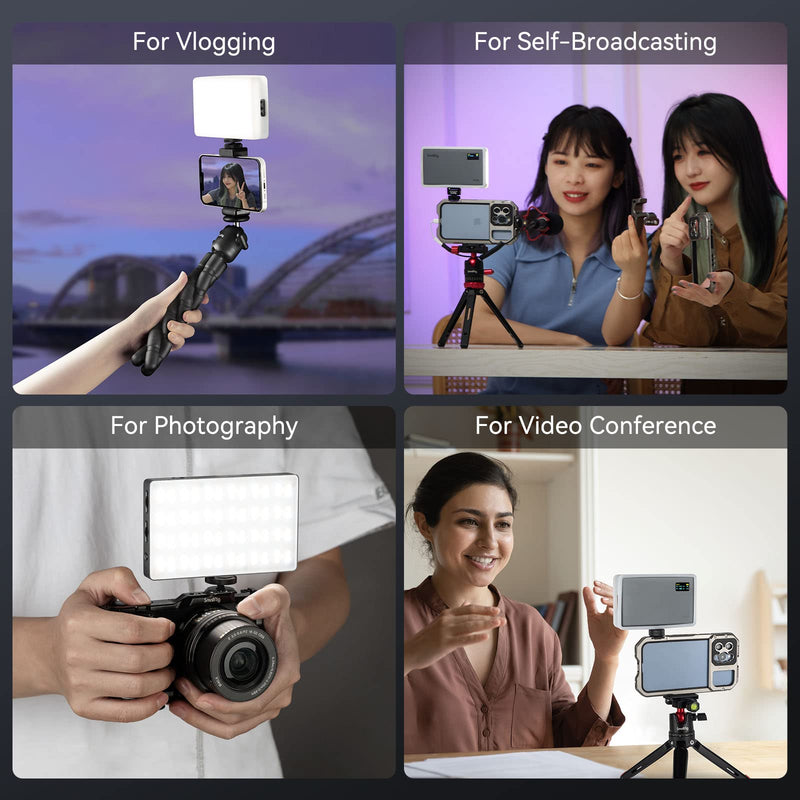[AUSTRALIA] - SmallRig RM120 RGB Video Light, 5000mAh 180 Minutes Portable Camera Light 7W Output Power, LED Video Light Panel, 2500-8500K CRI TLCI 98+ for TikTok, Content Creator, Photographer 