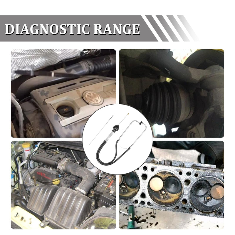 [AUSTRALIA] - Mechanic Stethoscope Car Motor Stethoscope Machine Diagnostic Tester Tester Car Mechanic Stetoscope 