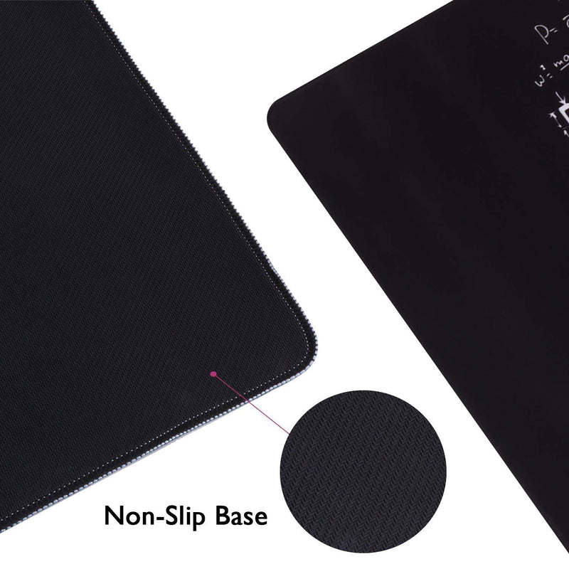 iCasso Extended Gaming Mouse Pad (35.4x15.7 in), Large Non-Slip Rubber Base Mousepad with Stitched Edges, Waterproof Keyboard Mouse Mat Desk Pad for Work, Game, Office, Home - Left and Right Brain