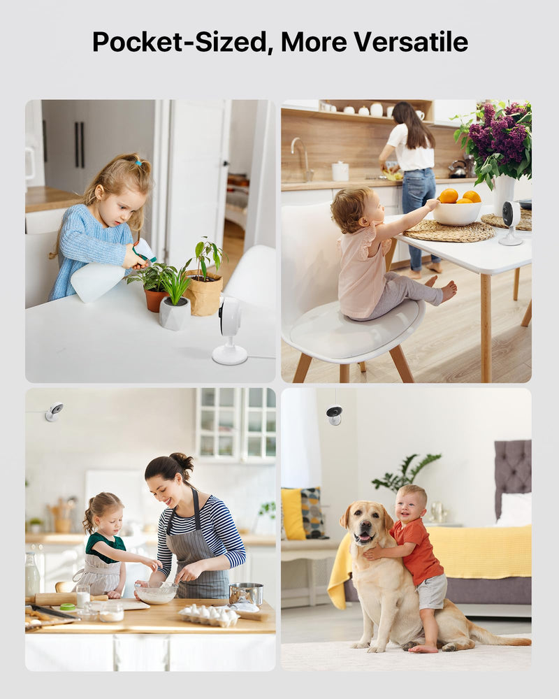 ZOSI Indoor Security Camera for Baby/Pet Monitor, C688 1080P Home Surveillance WiFi Camera with Phone App, AI Motion Detection, 2-Way Audio, Night Vision, SD Card/Cloud Storage, Works with Alexa 2MP WiFi Cam