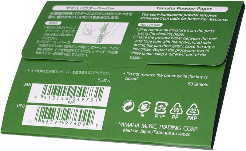 [AUSTRALIA] - Yamaha YAC-1094P Powder Paper for wind & woodwind musical instruments Yamaha 