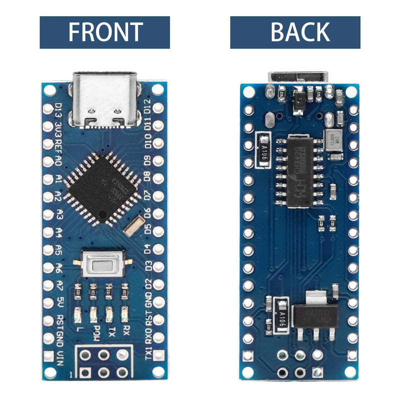 Nano Development Board with CH340 Chip Binghe Nano Development Board Chip CH340 Type-C Connector 5V 16M Compatible with Arduino IDE
