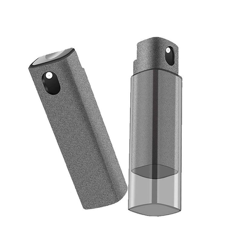 YTT Screen Cleaner, All-in-One Spray & Wipe Cleaner, with Transparent Protective Shell for All Phones, Laptop and Tablet Screens (Gray) Gray