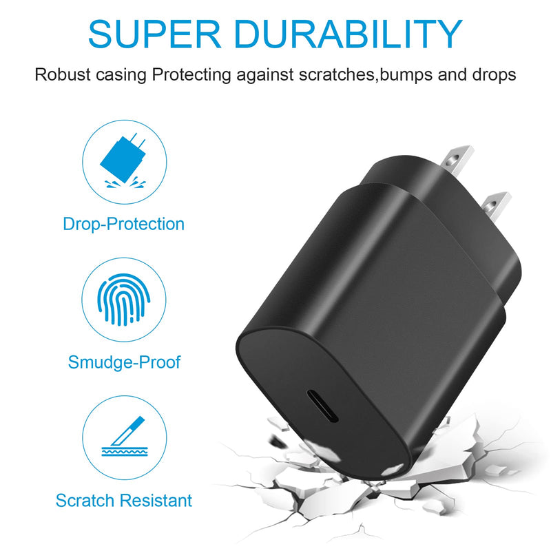 [AUSTRALIA] - Type C Charger Fast Charging for Samsung, 25W USB C Fast Charger Block, 2-Pack Android Phone Wall Charger with 6Ft Type C to C Cable for Samsung Galaxy S24 Ultra/S24/S24+/S23 Ultra/S23/S22/S21/Note 20 2pack 