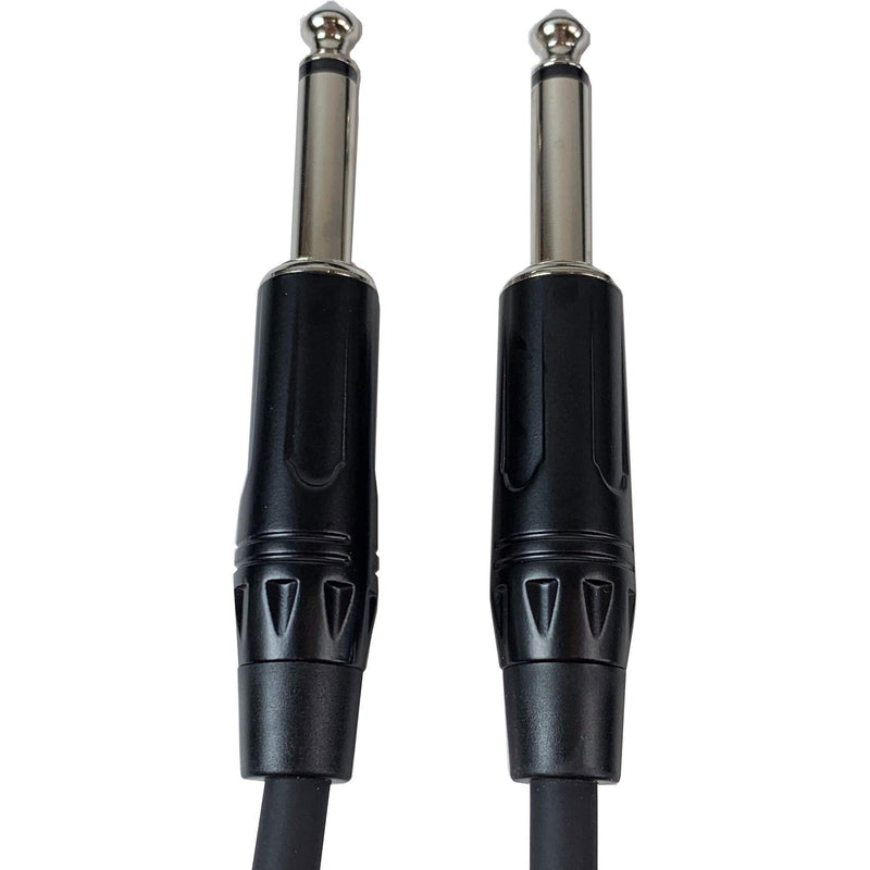 Gearlux Instrument Cable/Guitar Cable, 1/4 Inch, Straight to Straight, Black, 10 Feet - 3 Pack 10 Ft Straight-Straight