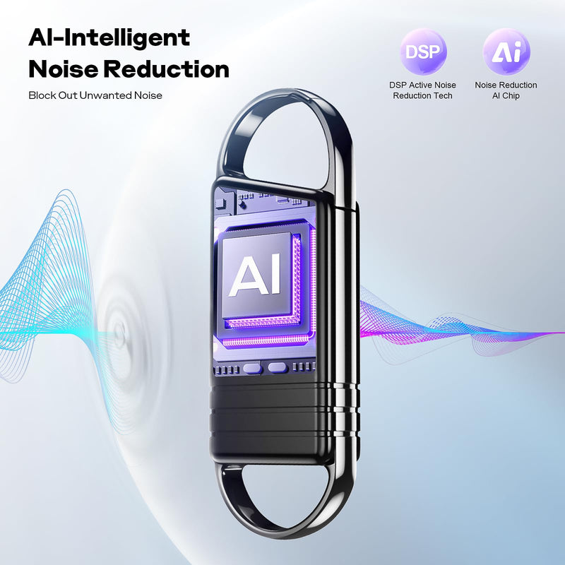 [AUSTRALIA] - 72GB Digital Voice Recorder - Xelarvex Voice Activated Recorder AI-Intelligent Noise Reduction, 4800 Hours Recording Device, Audio Recorder for Lectures/Interviews/Meetings 72GB 