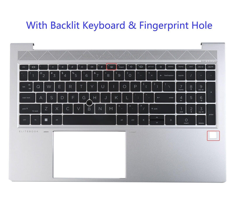Replacement for HP EliteBook 850 G8 855 850 G7 15.6" Laptop Upper Case Palmrest Backlit Keyboard Assembly Part M35816-001 M07491-001 M35818-001 M35847-001
