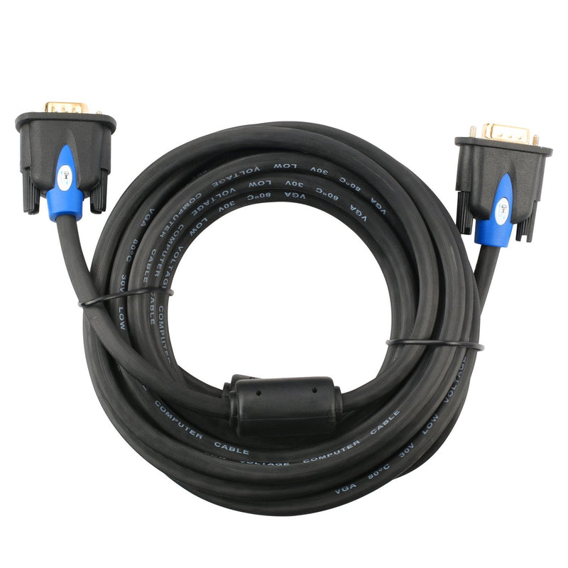 SHD VGA Cable, VGA to VGA HD15 Monitor Cable for PC Laptop TV Projector-15Feet 15Feet