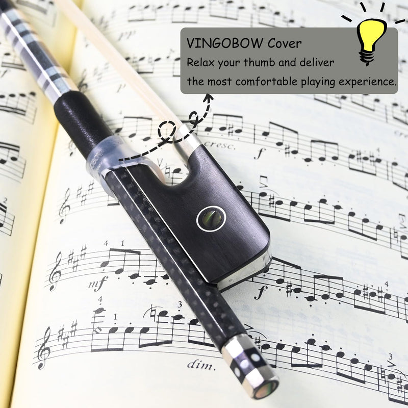 Grid Carbon Fiber Viola Bow Full 4/4 Size for Professional Player Parisian Eyes Ebony Frog Well Balanced Light Weight Natural Horse Hair Great Bounce Warm Sweet Tone