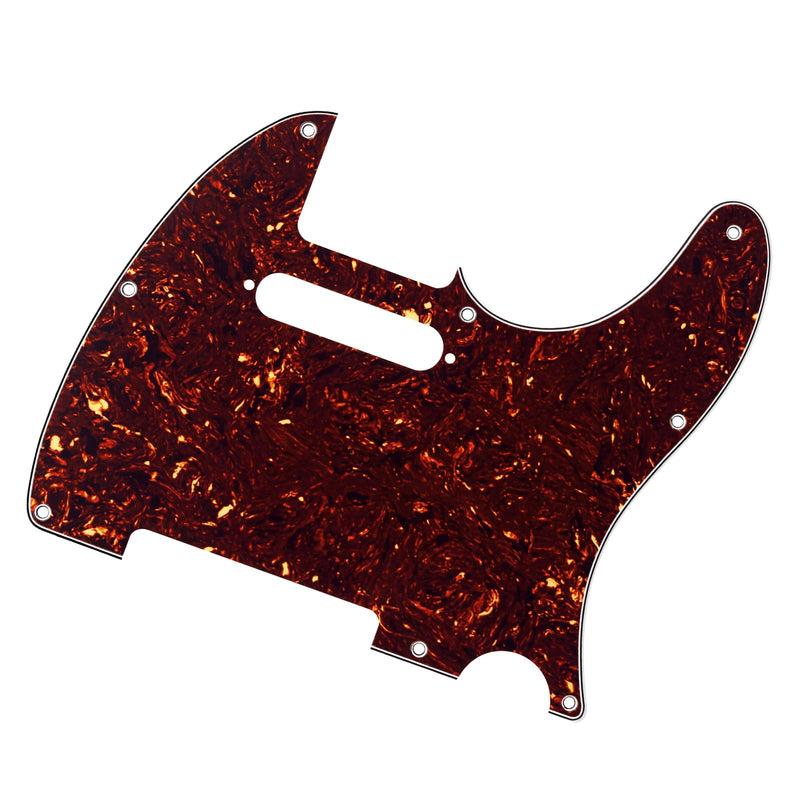 [AUSTRALIA] - Banworks 4 Ply Tele Pickguard 8-Hole Electric Guitar Pickguard Scratch Plate for USA/Mexican Fender Modern Style Standard Tele Telecaster JT/HB-03 Dark Brown Tortoiseshell 