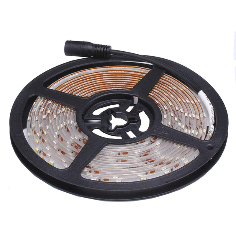 Water-resistance IP65, 12V Waterproof Flexible LED Strip Light, 16.4ft/5m Cuttable LED Light Strips, 300 Units 3528 LEDs Lighting String, LED Tape(Green) power adapter not included 1*16.4ft 3528 Green