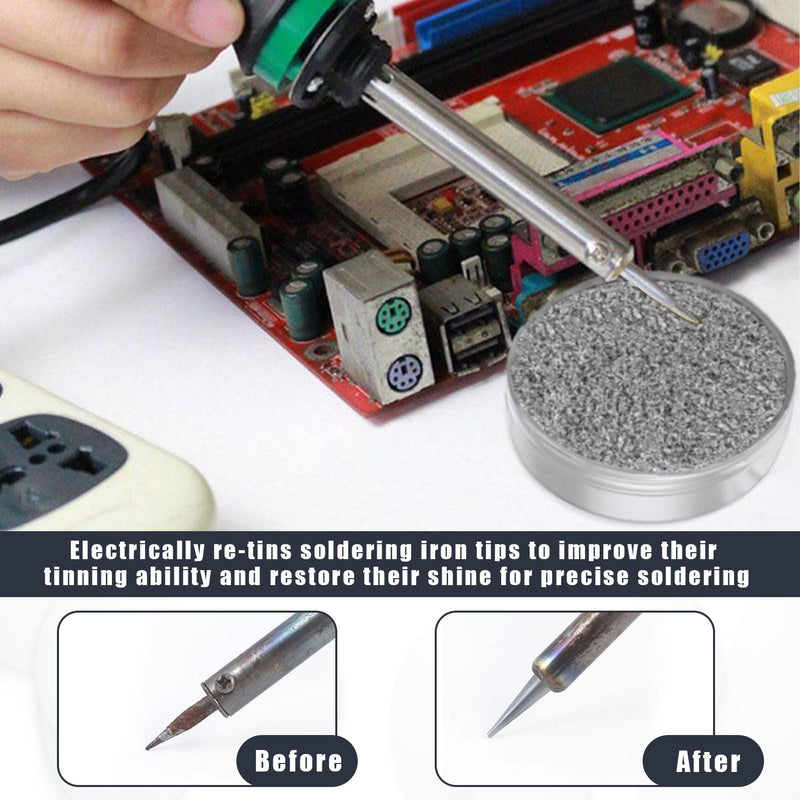 Soldering Tip Cleaner, Soldering Tips Reactivator 30 g, Soldering Tips Reactivator, Cleaning Tips Cleaner Soldering Iron Accessories, Soldering Tip Cleaner Tip Tinner Cleaner for Reactivating Oxidised