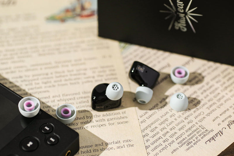 Linsoul 7Hz Salnotes Zero 10mm Dynamic Driver in Ear Monitor(Black) + Kiwi Ears Flex Earbud Tips, 3 Pairs, S/M/L Size