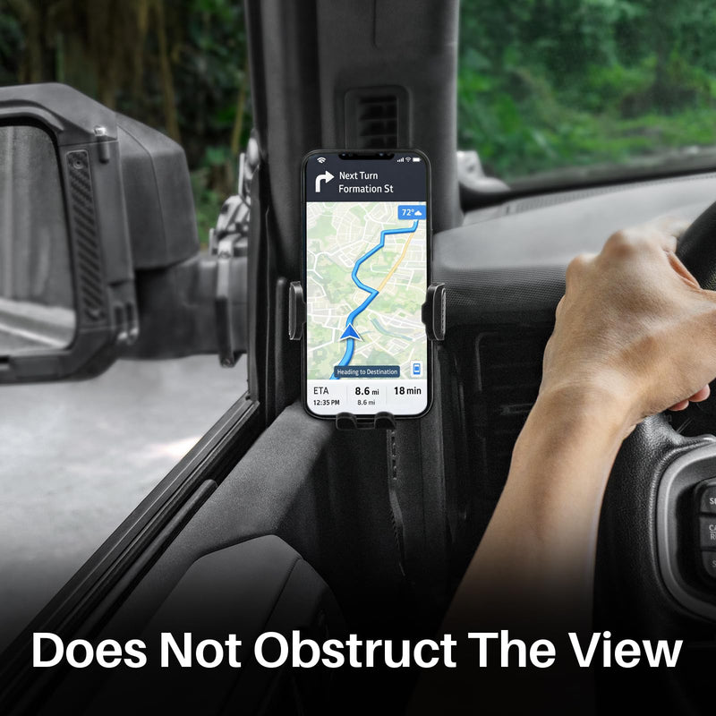 Car Phone Holder for Ford Bronco 2021-2025 | Car Phone Mount for Ford Bronco Accessories, 360° Rotating Smartphone Stand, Driver Side