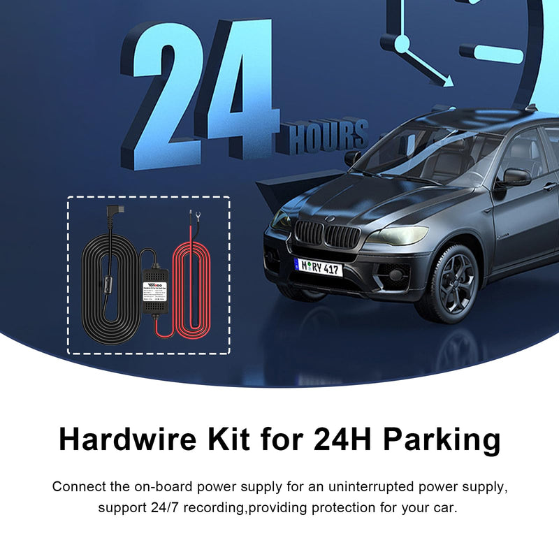 Bundle Include USB C/Type C Hardwire Kit + Yansoo Dash Cam Front and Inside