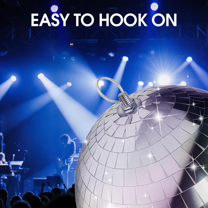 [AUSTRALIA] - Disco Ball 2 Pack, 8 Inch Shatterproof PET Mirror Disco Ball Decor for Party, Wedding, Club - Safe & Durable Hanging Dance Balls, Non-Glass Party Decorations 