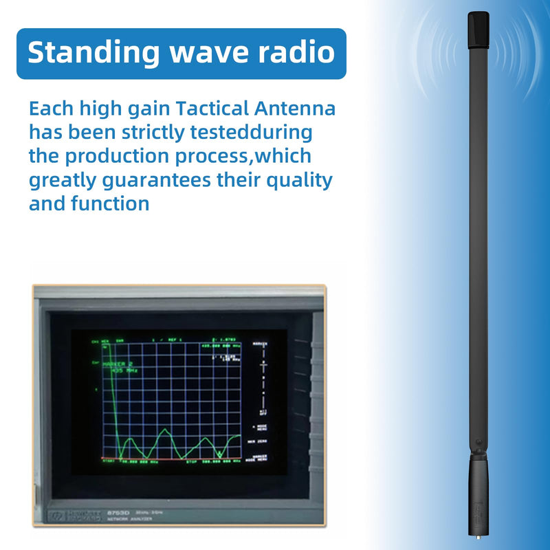 Baofeng Antenna | Ham Radio Antenna | 50.4-inch | Dual Band VHF UHF (144/430MHz) High Gain Antenna | Compatible with Baofeng UV-5R, BF-F8HP, BF-888S, UV-5R Plus, UV-5RX3 and More Ham Radios(2 pcs) 50.4 inch- 2 pcs