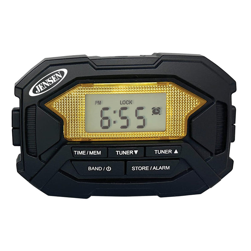 [AUSTRALIA] - Jensen SAB-60 Armband Digital AM/FM Stereo Radio with Clock and Earbuds, Black, SAB-60 