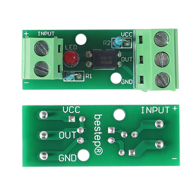 [AUSTRALIA] - ALMOCN Pack of 4 1 Channel Optocoupler PC817 1 Channel Insulation Board Voltage Converter Adapter Module 3.6-30V Driver Photoelectric Insulated Module (1CH Optocoupler) 