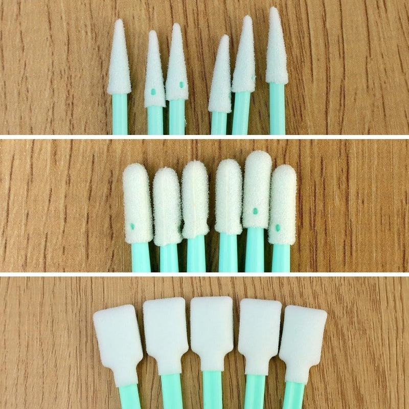 100Pcs Digital Camera Cleaning Brush,Non-Fluffy Fiber Tips Printer Cleaner Tool Cleaning Sponge Swab(C) C