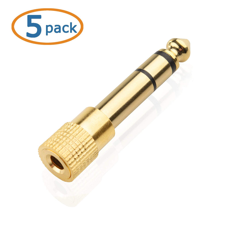 [AUSTRALIA] - Cable Matters 5-Pack 1/4 to 1/8 Headphone Adapter 
