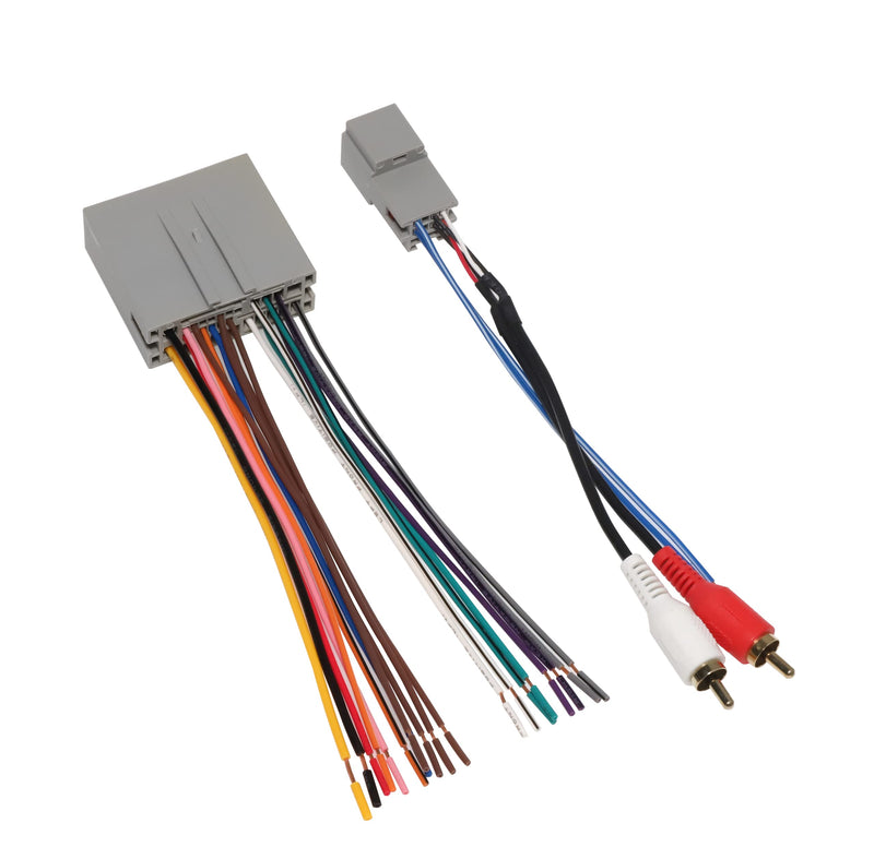 RED WOLF Radio Wiring w/Antenna Adapter RCA Input Replacement for Ford 2006-2012, Lincoln 2006-2010, Mercury 2006-2009 Aftermarket Stereo Install Wire Cable Harness with RCA Adapter Plug Radio harness w/Antenna