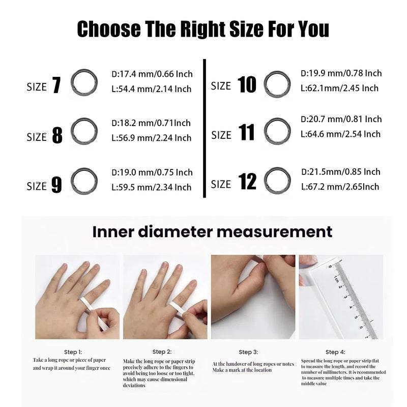 Smart Ring for Women Men, Fitness Tracker with Heart Rate/Blood Oxygen/Blood Pressure/Sleep/Pedometer Monitor, No Subscription Fee, IP68 Waterproof Health Rings for iOS & Android