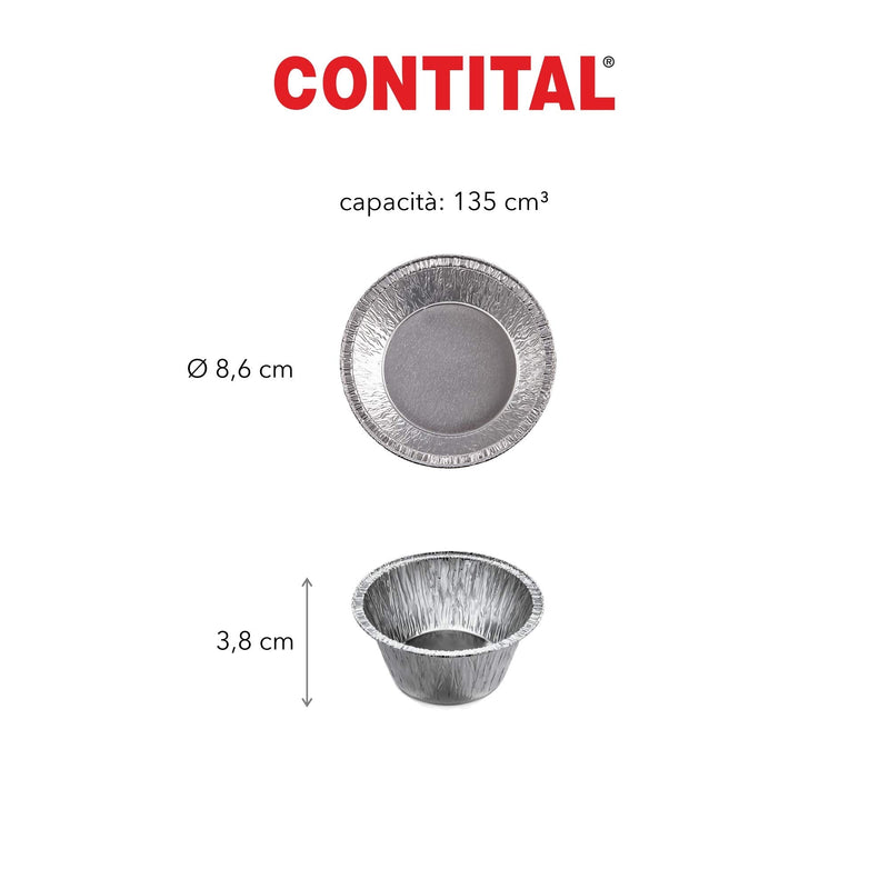 contital 15 va0510 Packs of 100 Collecting Trays Aluminium Silver