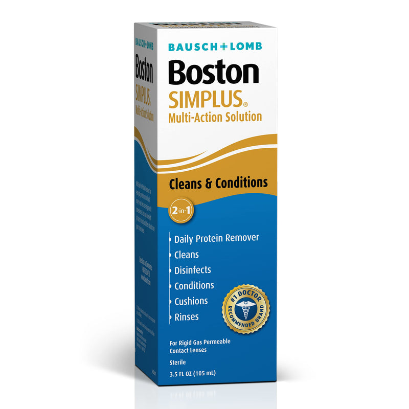 [AUSTRALIA] - Boston Simplus Contact Lens Solution, for Gas Permeable Contact Lenses, 3.5 Fl Oz 