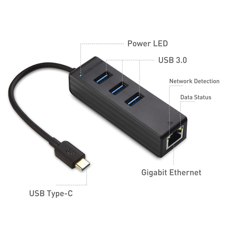 Cable Matters 1 Premium Aluminum 10Gbps Gen 2 USB C Hard Drive Enclosure for 2.5" SSD/HDD 2 4-in-1 USB C Hub Ethernet, Support Gigabit Network