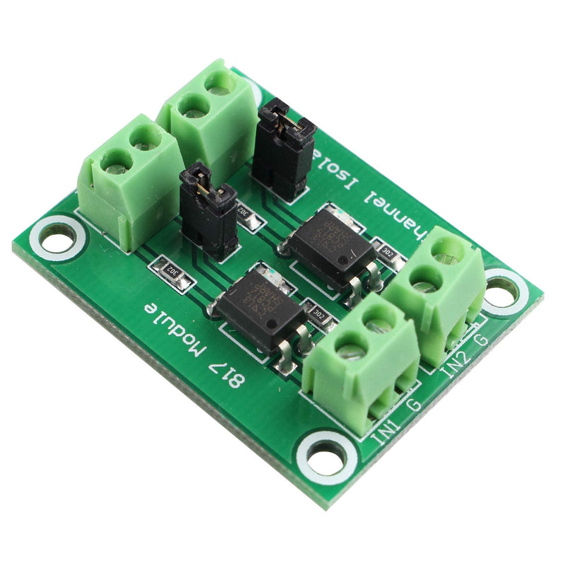 HALJIA PC817 Optocoupler 2 Way Voltage Insulation Board Voltage Control Switching Module