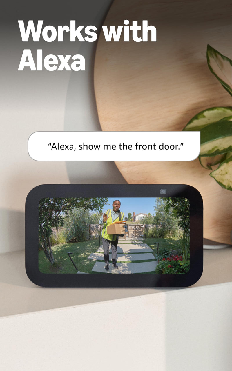 Ring Video Wired Doorbell (newest model), Home or business security, Two-Way Talk, advanced motion detection, HD camera and real-time alerts to monitor your front door (wiring required) 1 doorbell Doorbell Only
