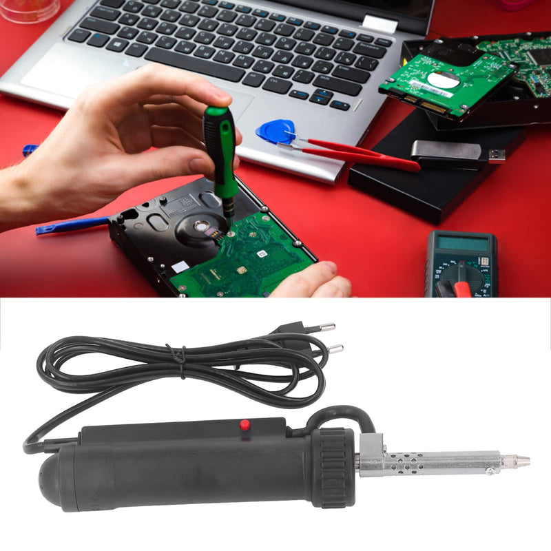 [AUSTRALIA] - Fafeicy Mini Type BBT680 Electric Desoldering Pump, Solder Sucker ABS Stainless Steel Automatic Portable Solder Removal Tool for Electronic Products, EU Plug 220V 