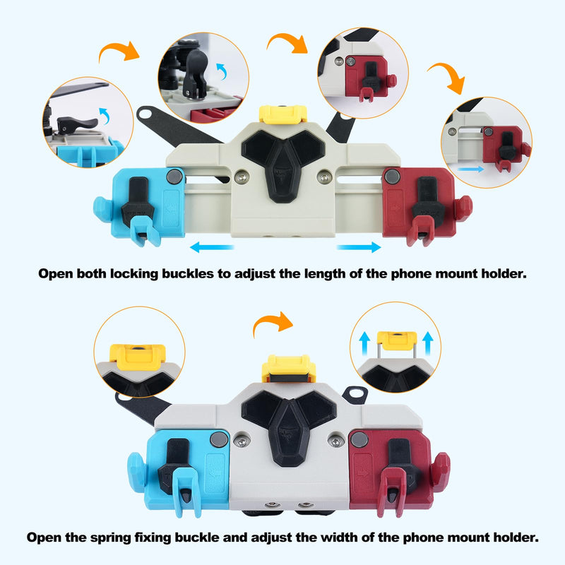 Yamaha YZF-R3 Exclusive Motorcycle Phone Mount with Vibration Dampener,Heavy Duty Phone Holder for Motorcycle,Anti Slip, Anti Shake, Anti-Theft,Adjustable for 5.4-8.3'' Smartphone