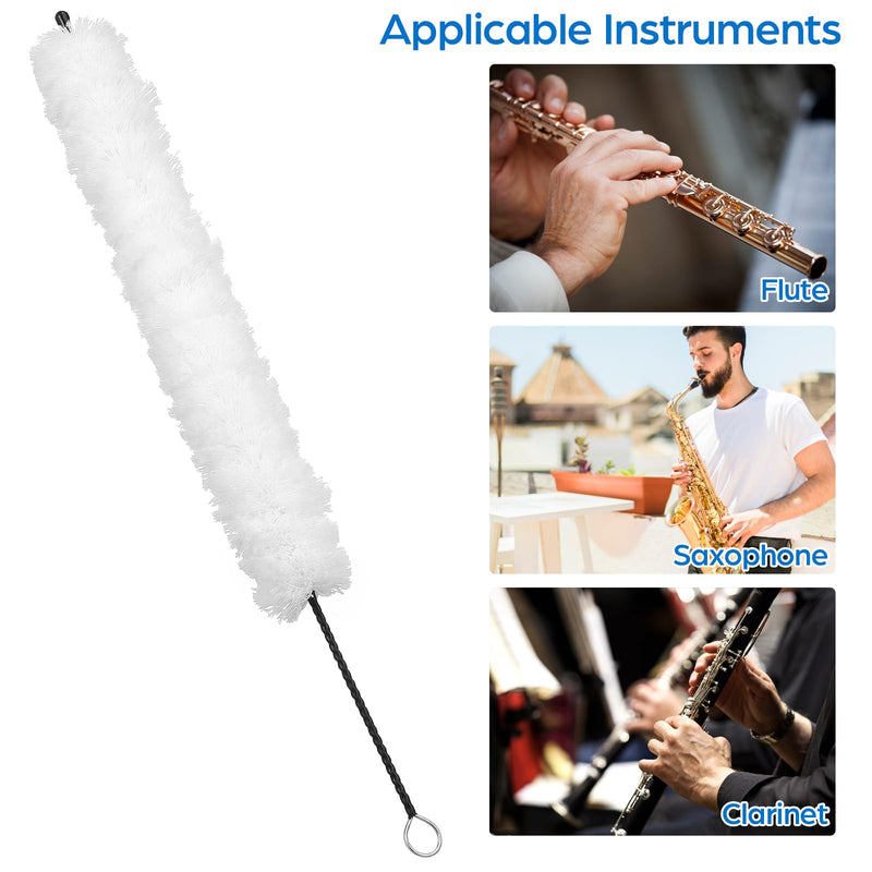 [AUSTRALIA] - Flute Cleaning Kit Flute Cotton Cleaning Brush Swab for Flute Repair and Cleaning 