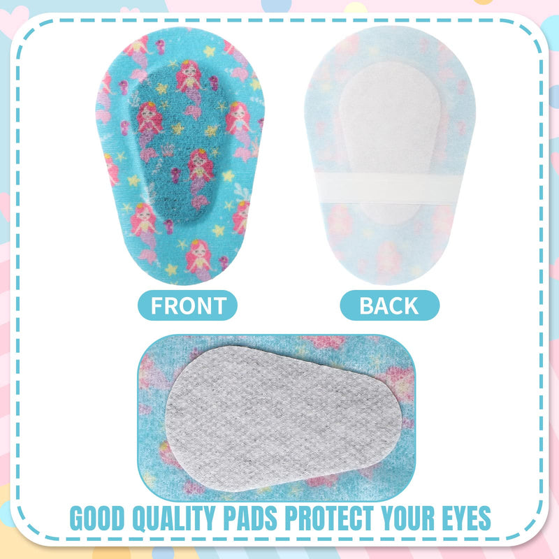 Panelee Adhesive Eye Patches for Kids Girls Designs Cotton Adhesive Bandages for Girls Toddler, 6 Styles(90 Pcs) 90