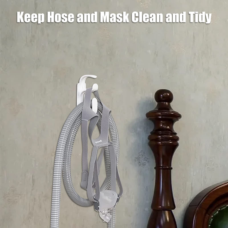 CPAP Hose Holder Pack of 2, CPAP Stand System for Respirator Device, Provide Stable and Tangle-Free CPAP Mask Pipeline System to Help You Sleep Better for Sleep Apnea Accessories