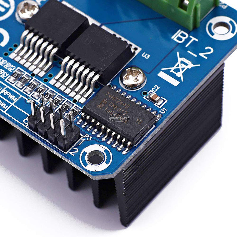 Youmile Motor Driver Module BTS7960B Double DC Stepper Motor Driver H-Bridge PWM Smart Car Driver Module for Arduino Current Limiting with DuPont Cable