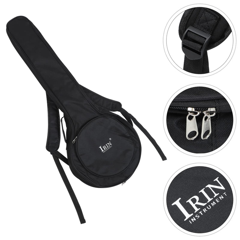 Travel Backpack Bag Padded Storage Resonator Black Resistant Accessories Banjo Back Bag Practical -resistant Full Size Pouch Case Banjos Gig Convenient - Xxcm Five Black Backpack