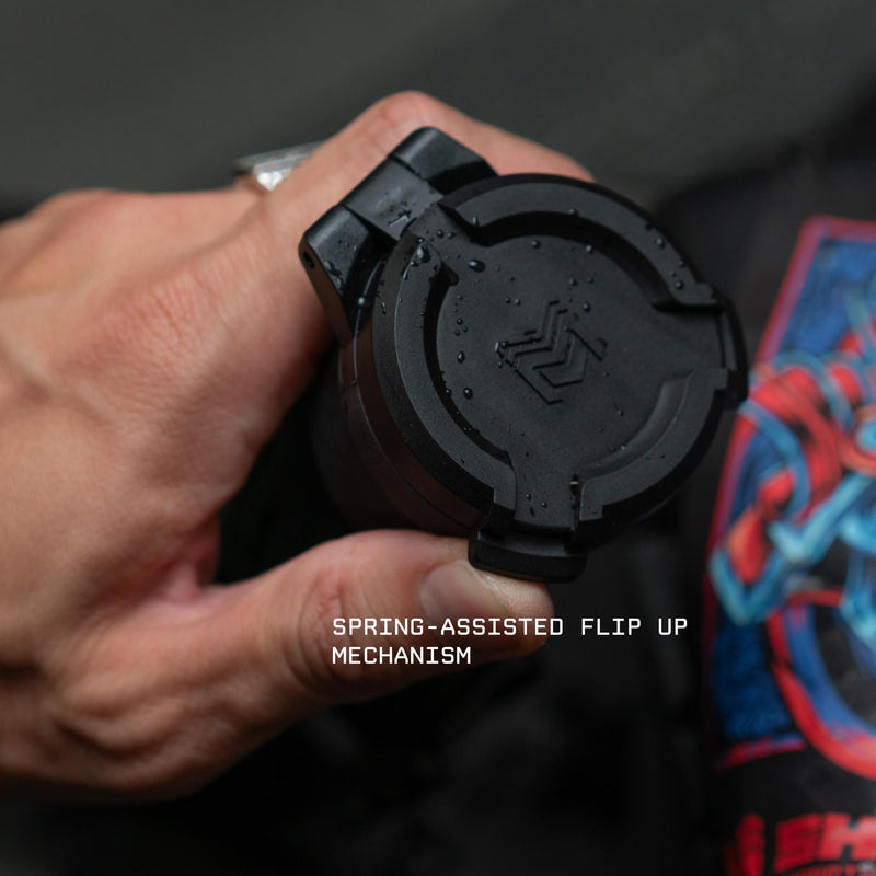 [AUSTRALIA] - Monstrum Pro Series Flip-Up Scope Lens Covers Eyepiece | 37-42 mm diameter 