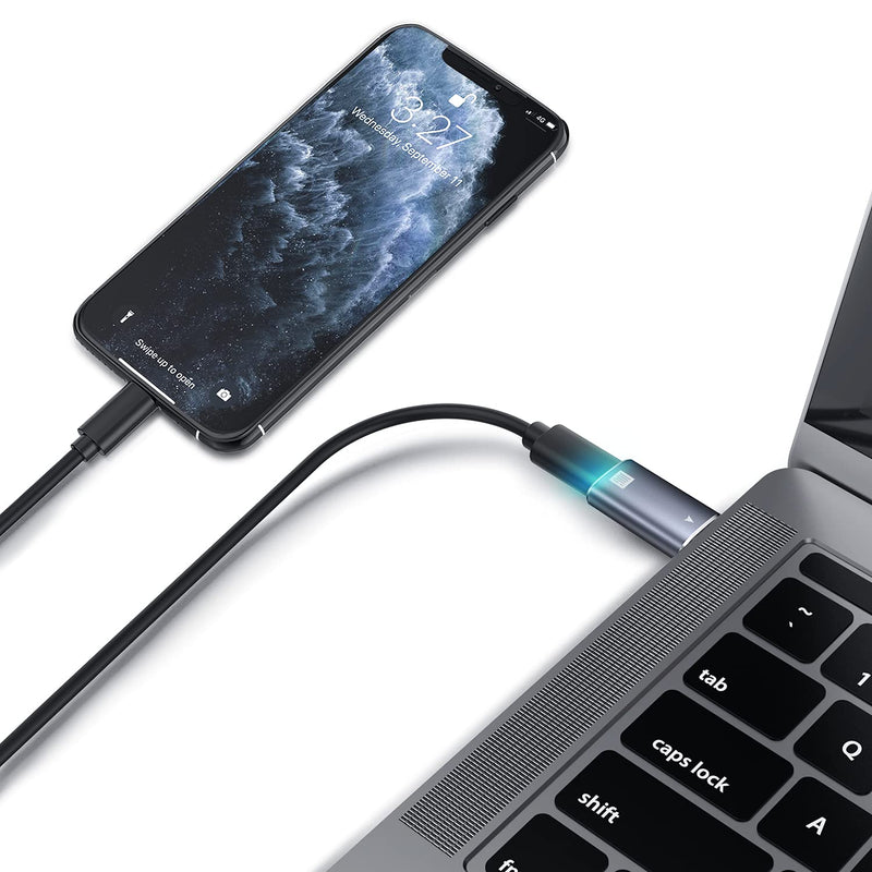 [10Gbps] USB C Female to USB Male Adapter 2 Pack, ANDTOBO USB 3.1 A to USB C Adapter SuperSpeed Data Sync. Compatible with iPhone 12 Mini/12 Pro Max/11 Pro Max, Type-C Earphone, Power Bank, Quest Link