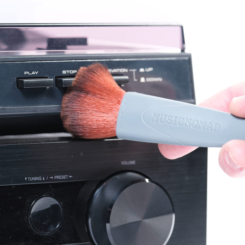 [AUSTRALIA] - MusicNomad Next Level Vinyl Record Cleaning & Care Kit - 6 'n 1 Includes Large 120ml Cleaner Solution, Clean/Dry/Dust Brush, Stylus Cleaner Brush, Premium Pad Cleaner & Storage Box (MN890) 