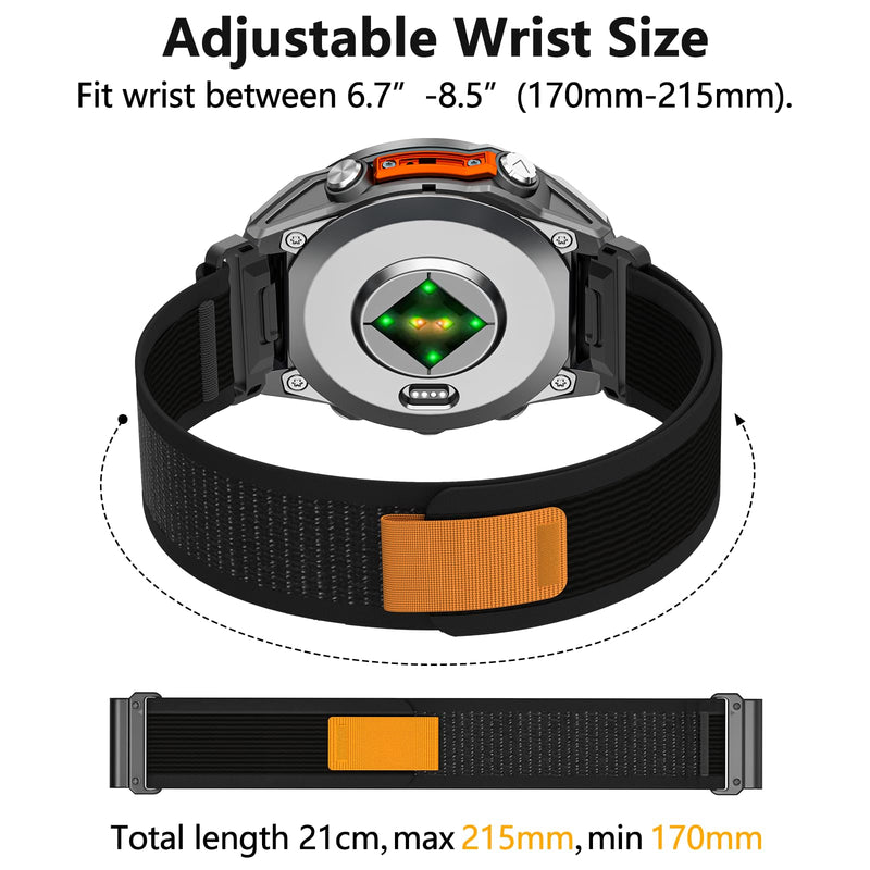 20mm Nylon Watch Band Compatible with Garmin Fenix 8 AMOLED 43mm/Fenix 7S Pro/7S/6S Pro/6S/5S plus/5S,Sport Watch Straps For Garmin Descent Mk3-43mm/Mk3i-43mm/Mk2s/Approach S70 42mm 3pack1