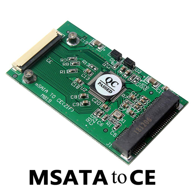 HiLetgo MSATA to CE ZIF PCI-E 1.8" SSD to 40 Pin ZIF CE Converter Card SSD HDD Adapter Converter Module