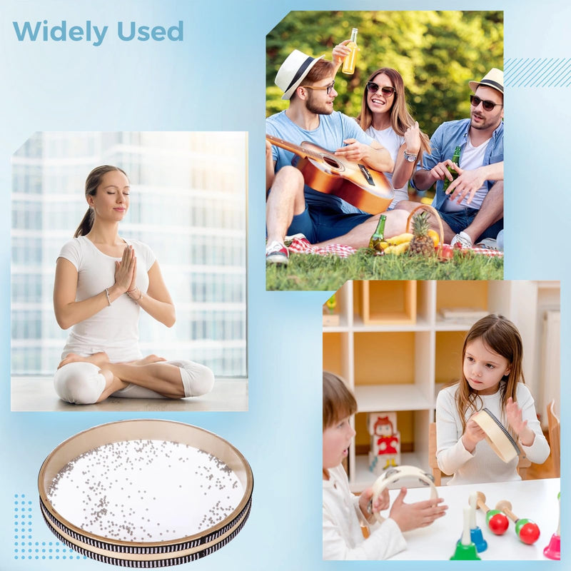 10-Inch Ocean Drum - Sea Wave Drum, Ocean Sound Drum, Natural Sound Musical Instrument, Musical Sound Healing Instrument for Relaxation, Meditation, Mindfulness, Yoga