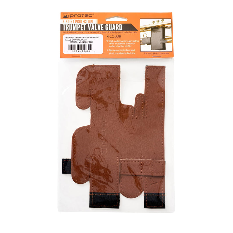 [AUSTRALIA] - Protec Leatherette Trumpet Valve Guard (6-Point), Cocoa, Model VL226SPCC 6-Point 