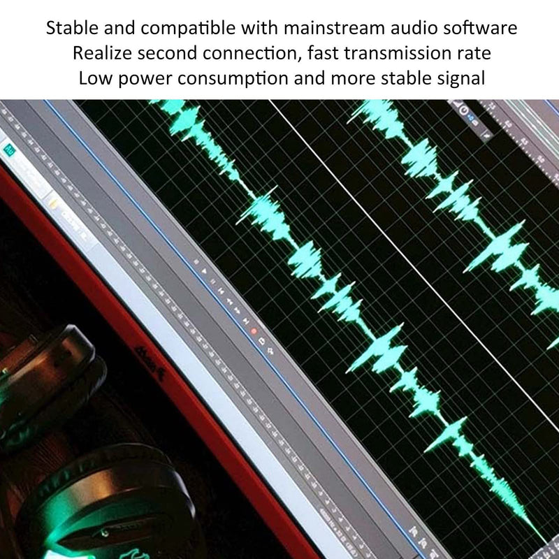 2 Channel Mixer, USB Audio Mixer, USB 48V Power Compact Sound Mixing Console for Music Recording Home Karaoke Internet Karaoke