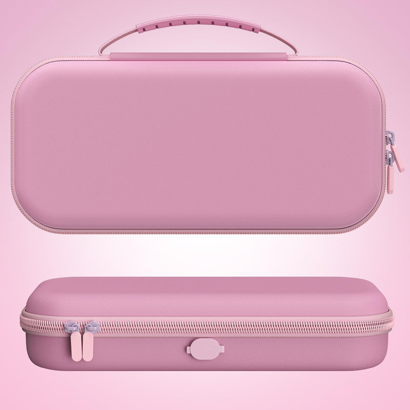Switch 2 Accessories, Case Bundle for Nintendo Switch 2 Console | FYOUNG 16 IN 1 Kit:Carrying Case,Protective Shell, Screen Proetctor, Grip for Joycon- Pink Switch 2 7.9 Inch