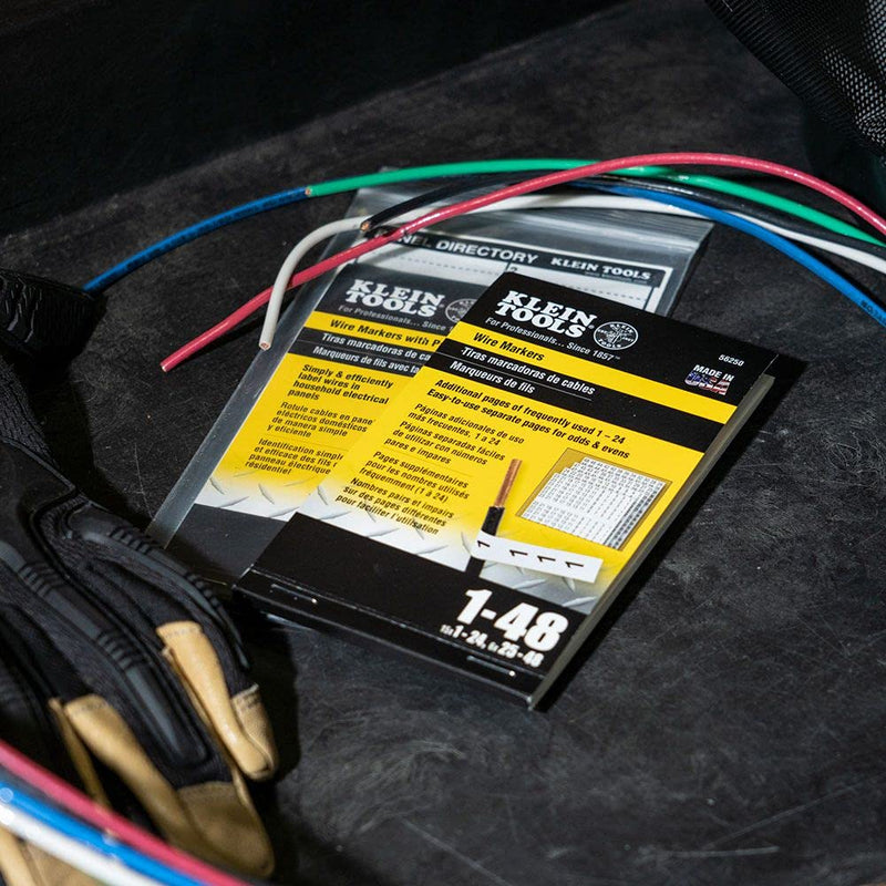 Klein Tools 56250 Wire Marker Book, 1-48