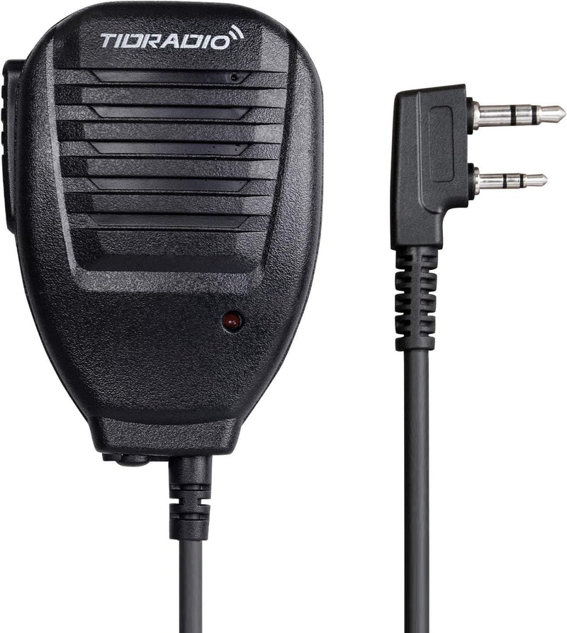 TIDRADIO Speaker MIC for Ham GMRS Radio F8HP UV-5R 5RM 5RX UV-21R UV-5G Plus GM-5RH UV-17R BF-888S F8TD GM-15 PRO UV-S9 Plus UV-82 UV-82HP UV-K5(8) TD-V2 TD-H8 TD-H3 Walkie Talkie Mic(2 Pack) 2 Pack